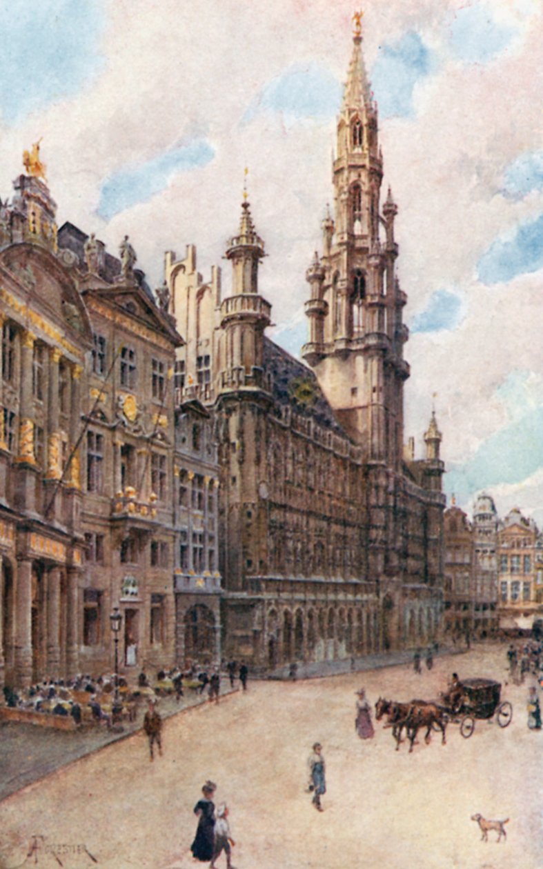 Hotel de Ville, Bruxelles (con La Maison des Brasseurs, La Maison du Cygne e La Maison de l