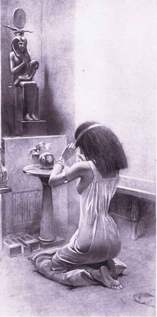 Una donna egiziana in preghiera, 1925 da Amedee Forestier