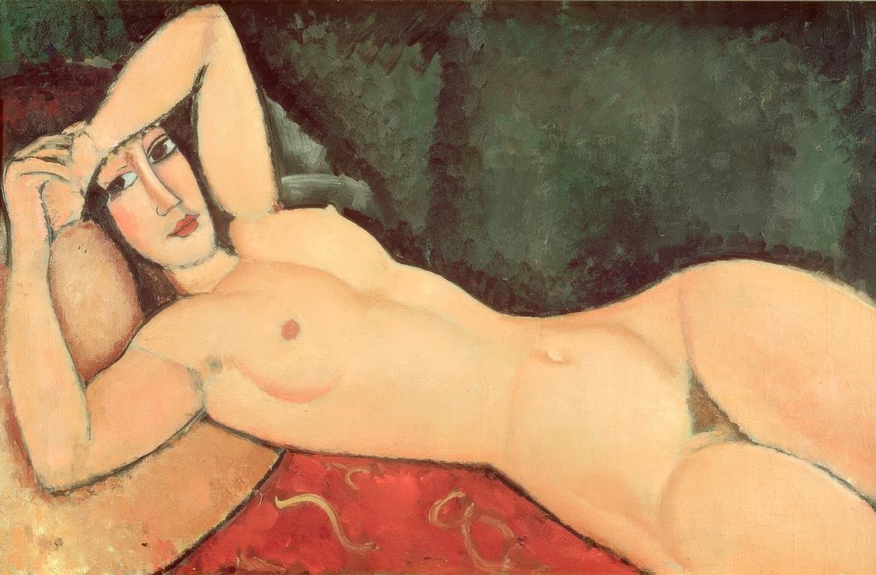 Nudo disteso, un braccio piegato sulla fronte da Amedeo Modigliani