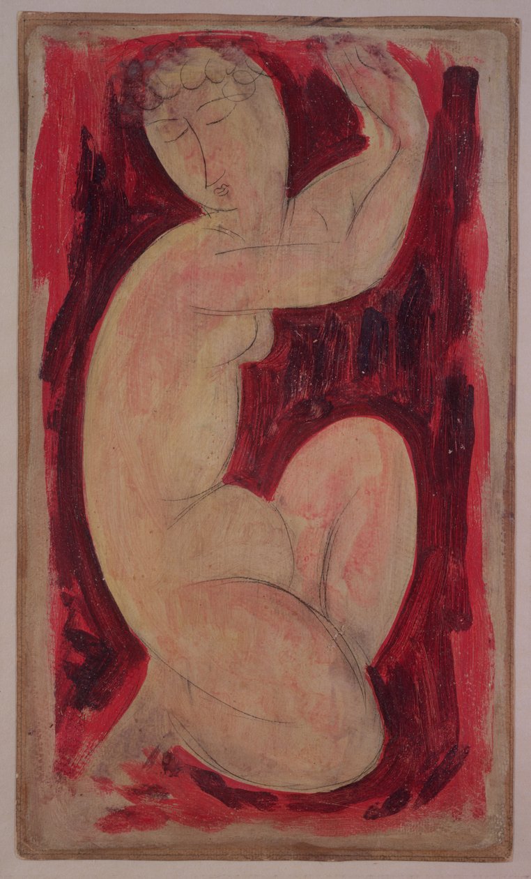 Cariatide rossa, 1913 da Amedeo Modigliani