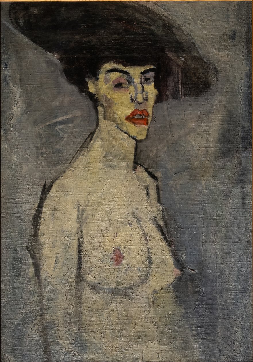 Nudo con cappello da Amedeo Modigliani