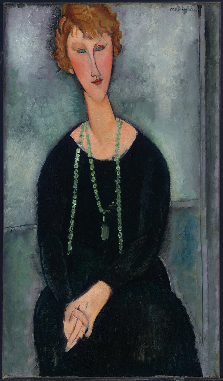 Donna con collana verde (Madame Menier) da Amedeo Modigliani