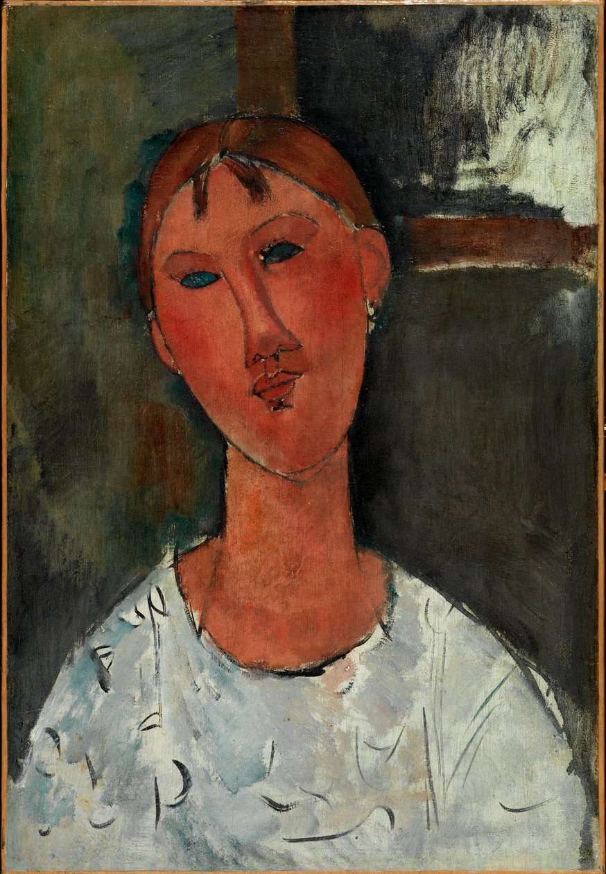 Ragazza in camicetta bianca, c.1915 da Amedeo Modigliani
