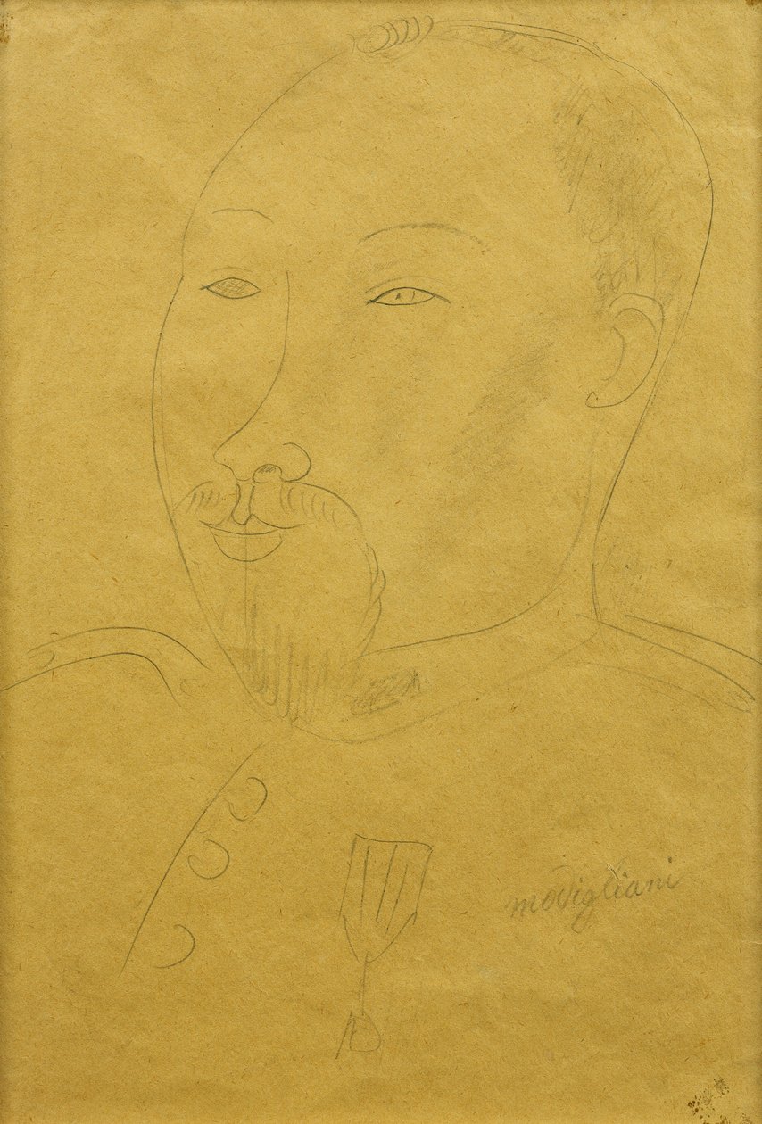Guillaume Apollinaire come soldato da Amedeo Modigliani
