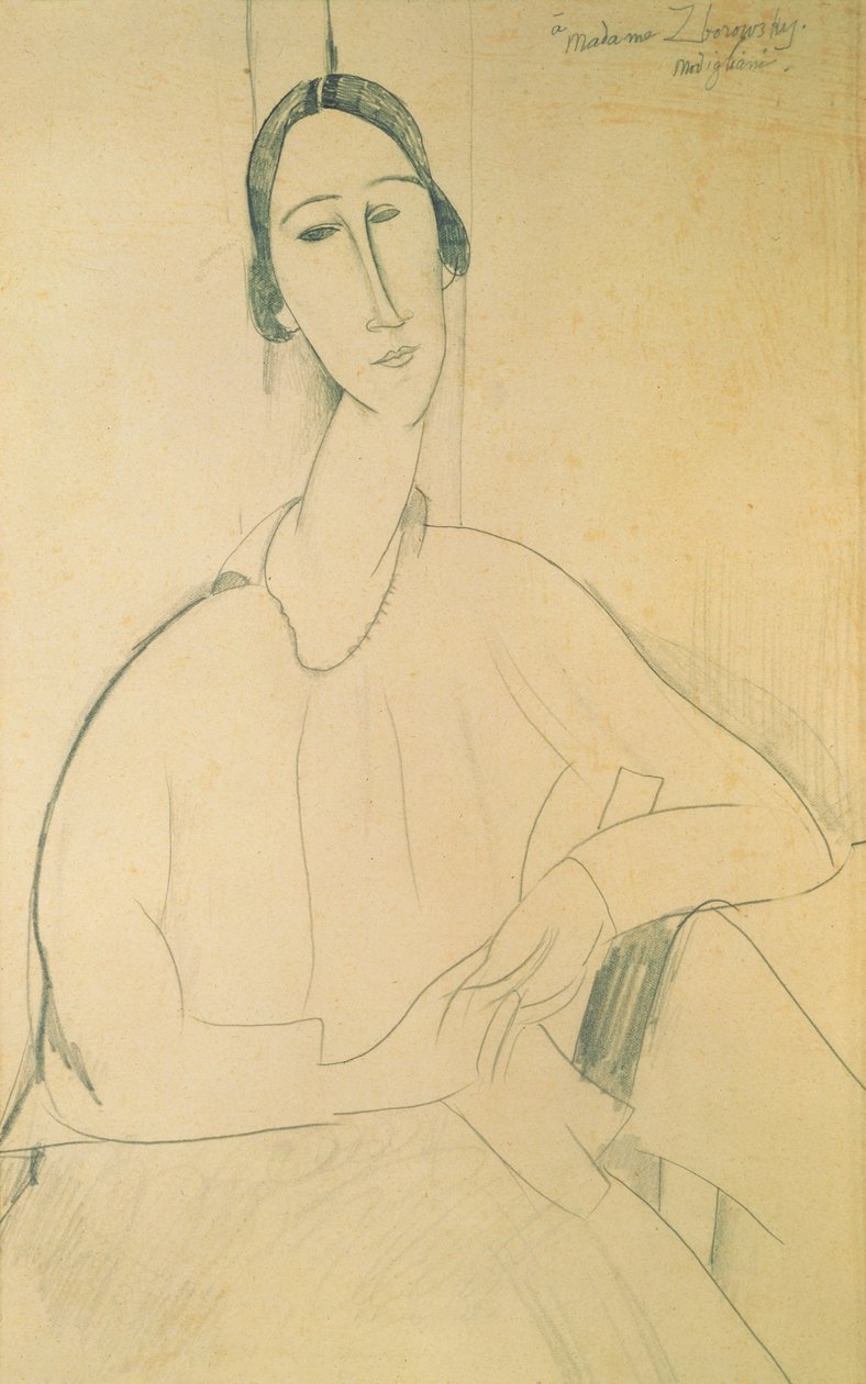 Hanka Zborowska, c.1917 da Amedeo Modigliani