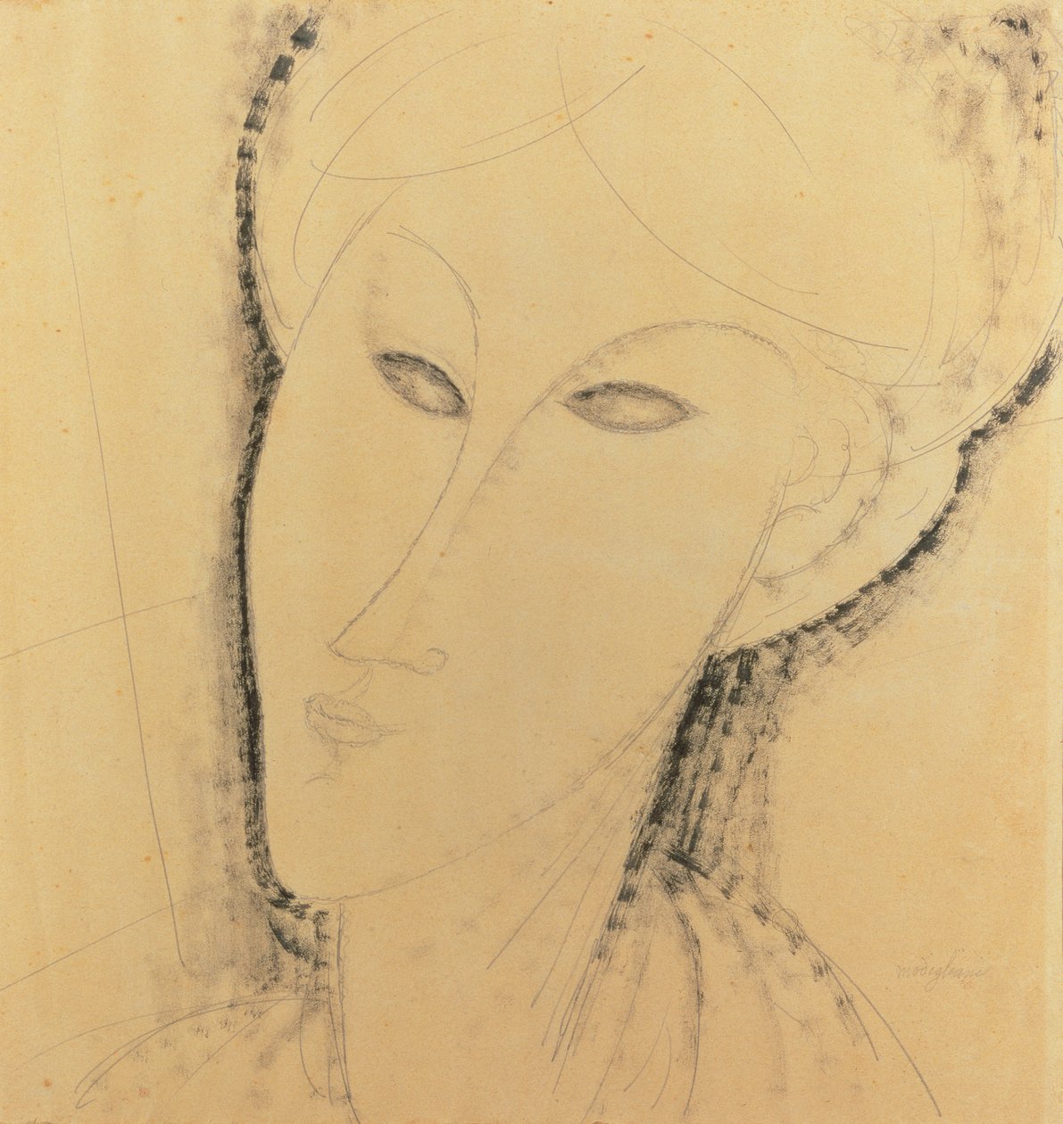 Testa di una donna da Amedeo Modigliani