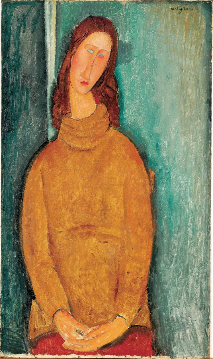 Jeanne Hébuterne in un maglione giallo da Amedeo Modigliani