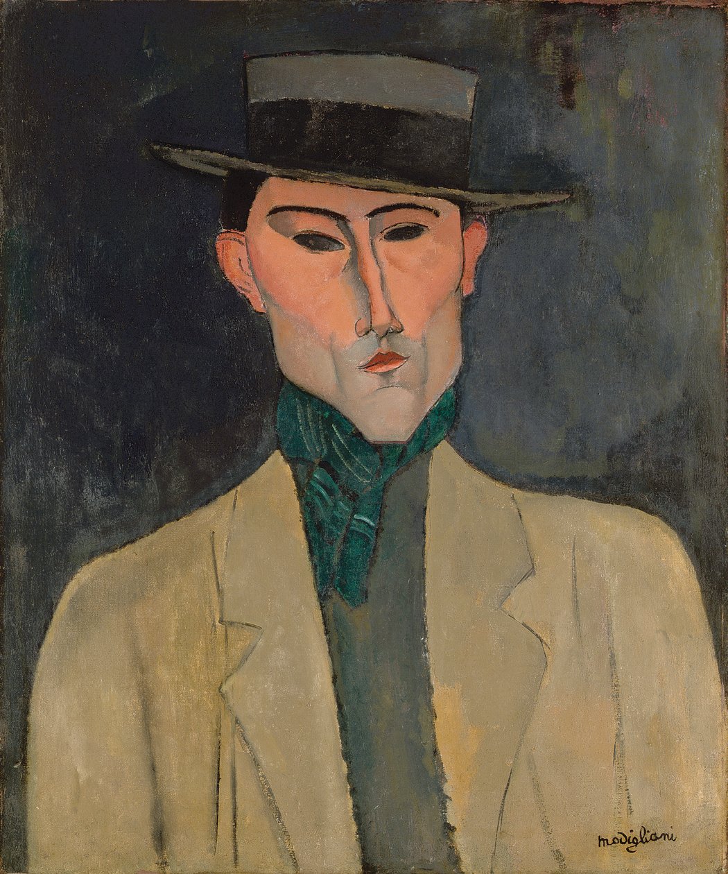 Uomo con cappello da Amedeo Modigliani