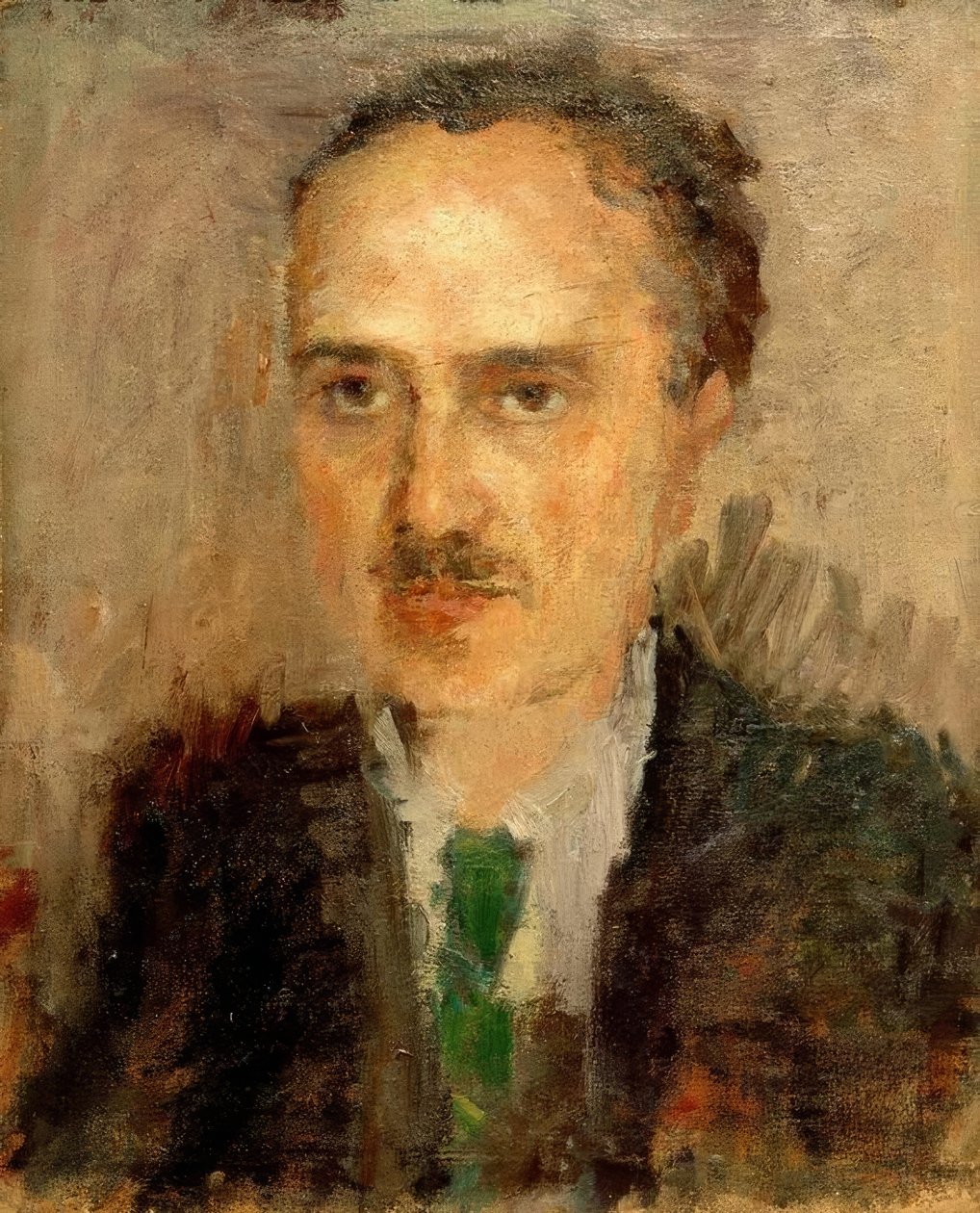 Uomo con baffi da Amedeo Modigliani