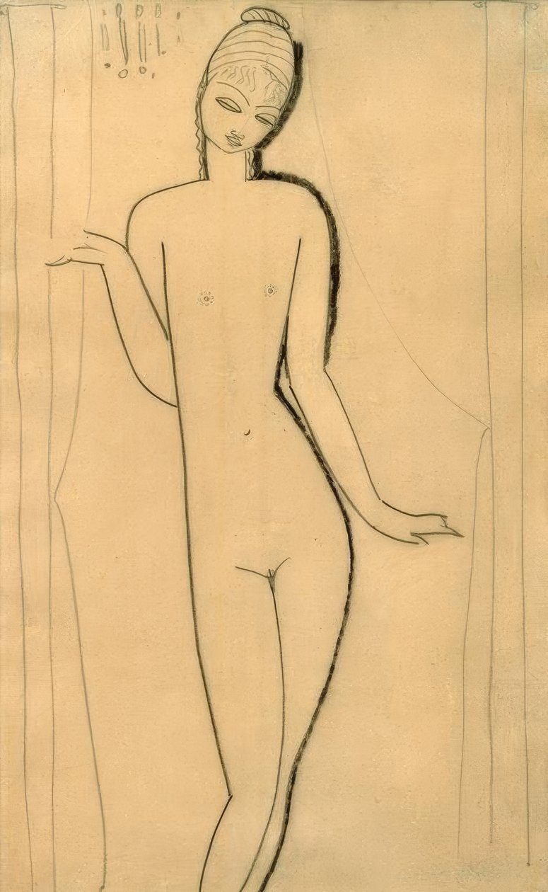 Ragazza nuda – Cariatide da Amedeo Modigliani