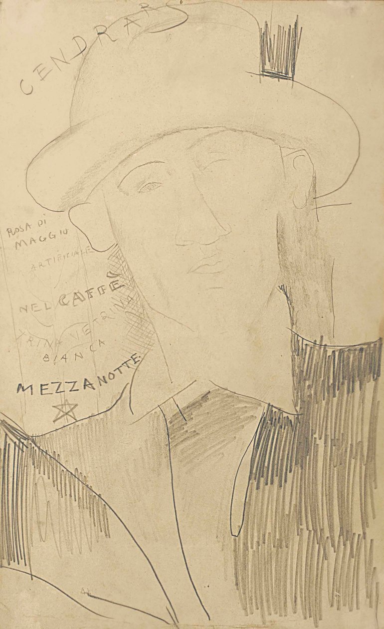 Ritratto di Blaise Cendrars da Amedeo Modigliani