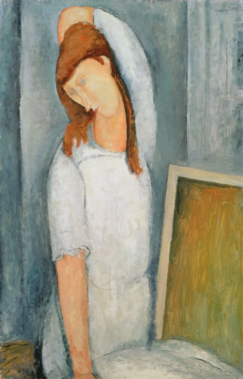 Ritratto di Jeanne Hebuterne (1898-1920) con il Braccio Sinistro Dietro la Testa da Amedeo Modigliani