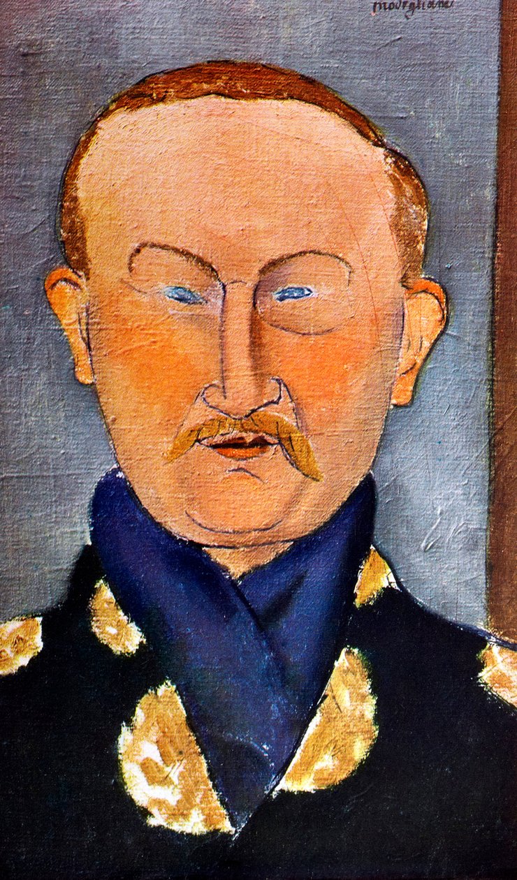 Ritratto del pittore Léon Bakst 1866-1924, 1917 da Amedeo Modigliani