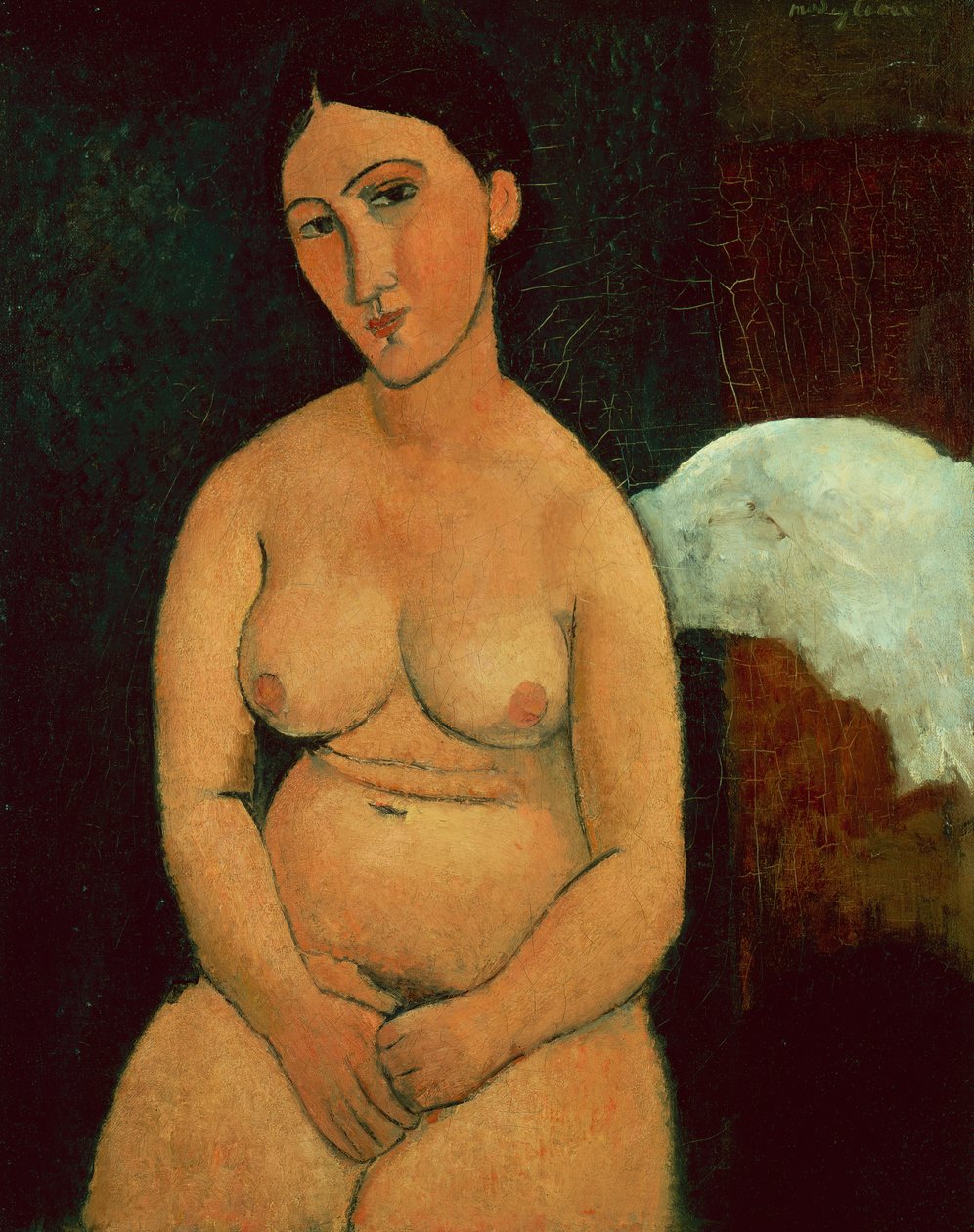 Nudo Seduto, c.1917 da Amedeo Modigliani