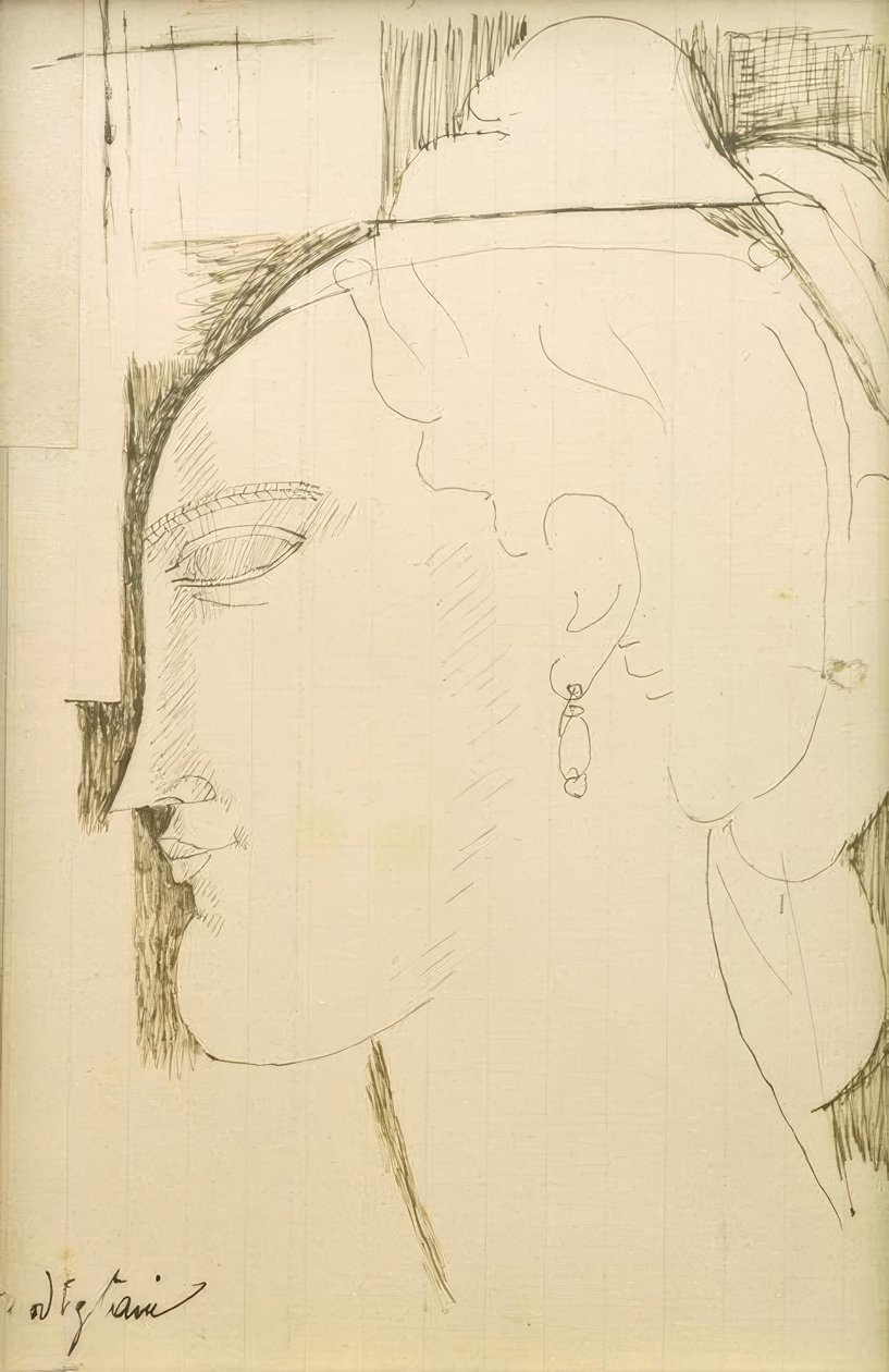 Testa di donna da Amedeo Modigliani