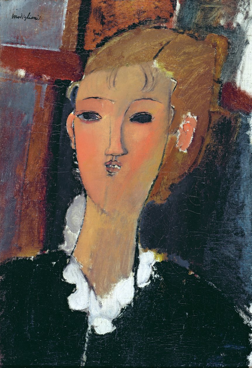 Giovane donna con una piccola gorgiera da Amedeo Modigliani
