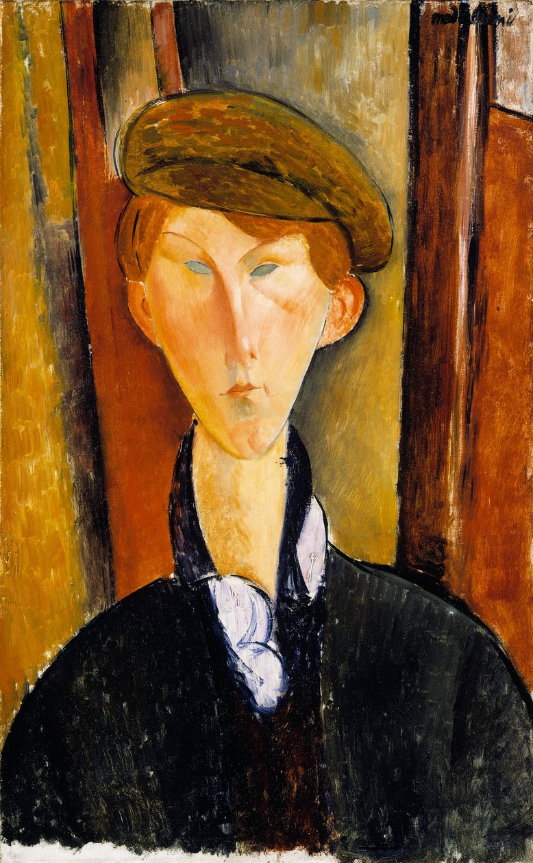 Giovane uomo con cappello da Amedeo Modigliani