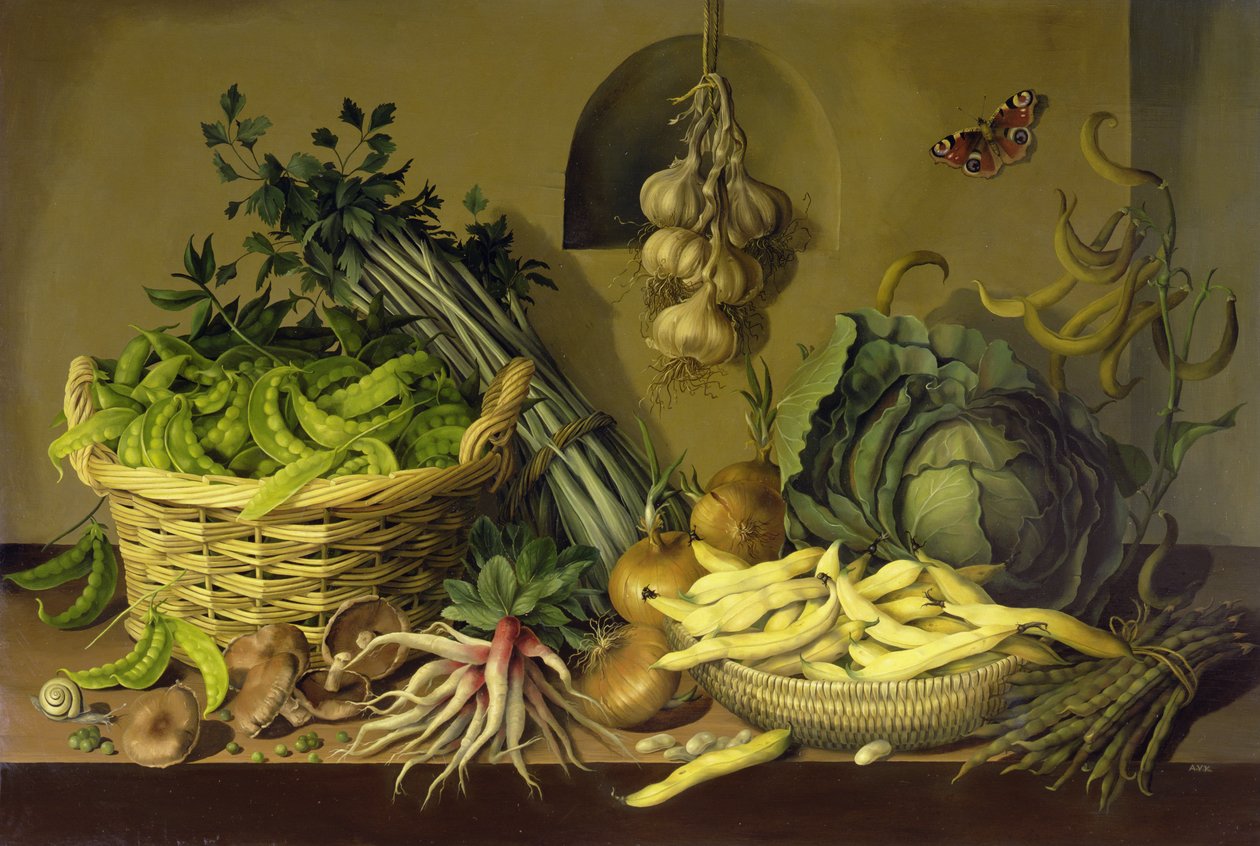 Cavolo, piselli e fagioli, 1998 da Amelia Kleiser