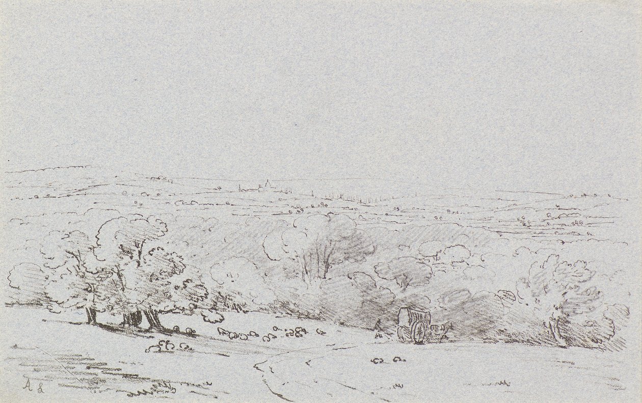 Ingresso Carrozzabile a Bromley Hill, c.1803 da Amelia Long