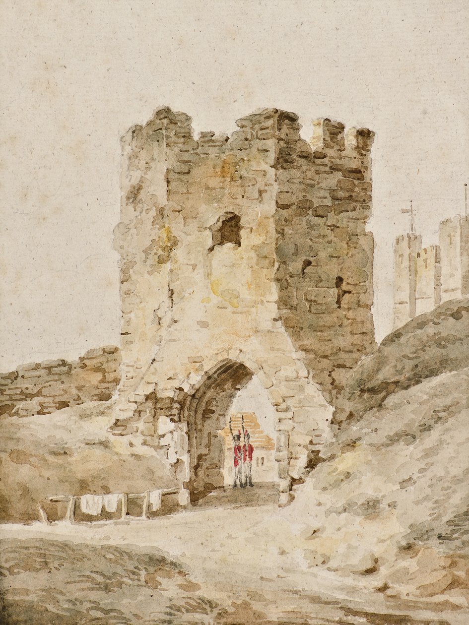 Due soldati in servizio al Castello di Dover, c.1805 da Amelia Long