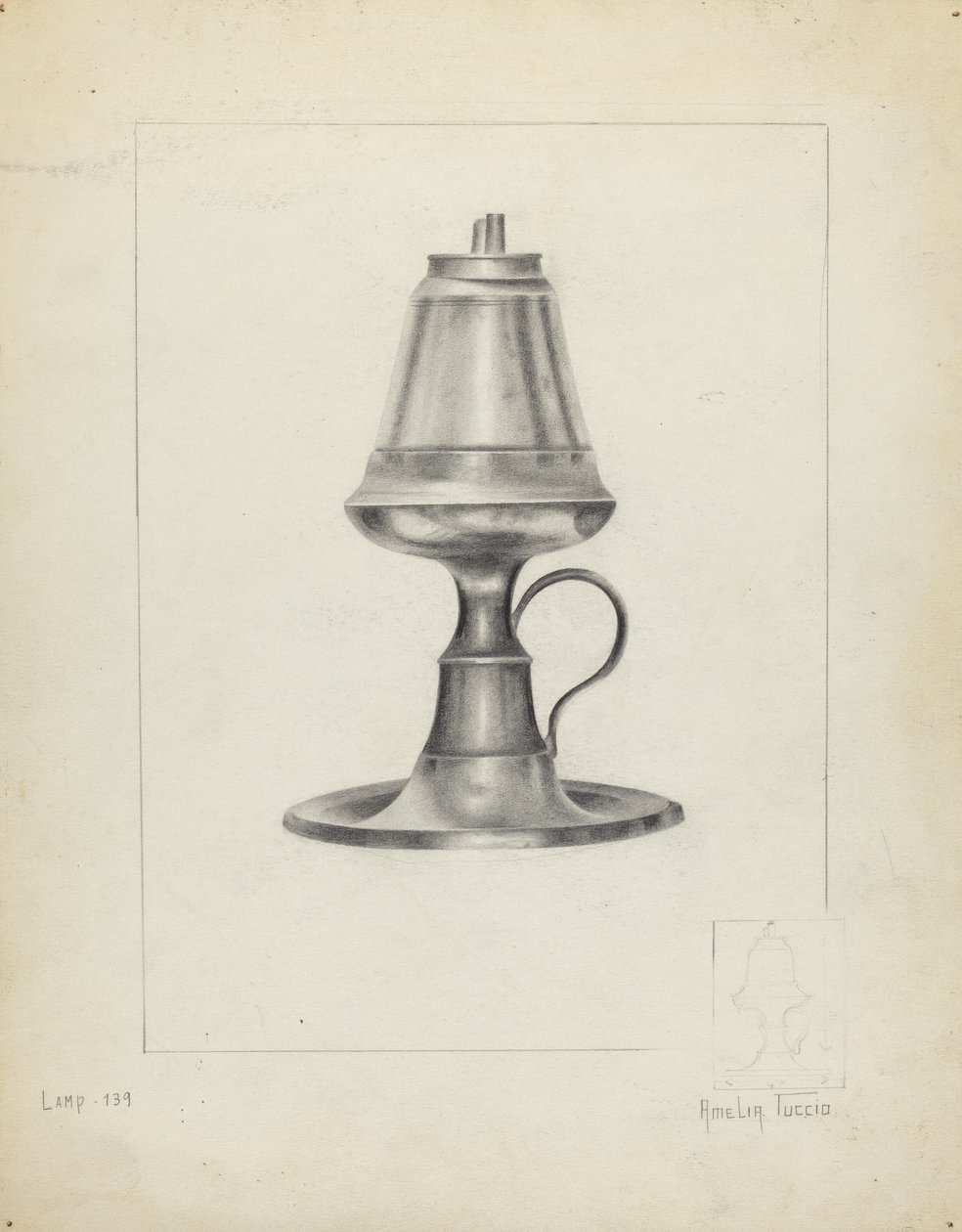 Lampada a camphene da Amelia Tuccio