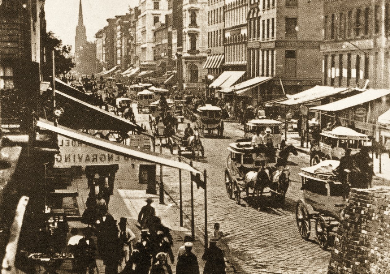 Broadway a Duane Street, New York City, 1870 da American Photographer