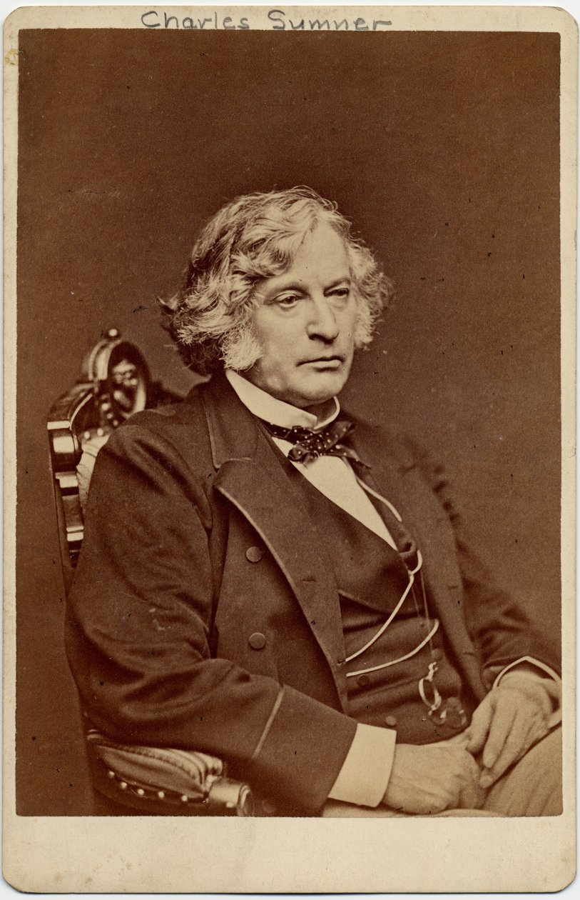 Charles Sumner (1811-74), senatore degli Stati Uniti da American Photographer