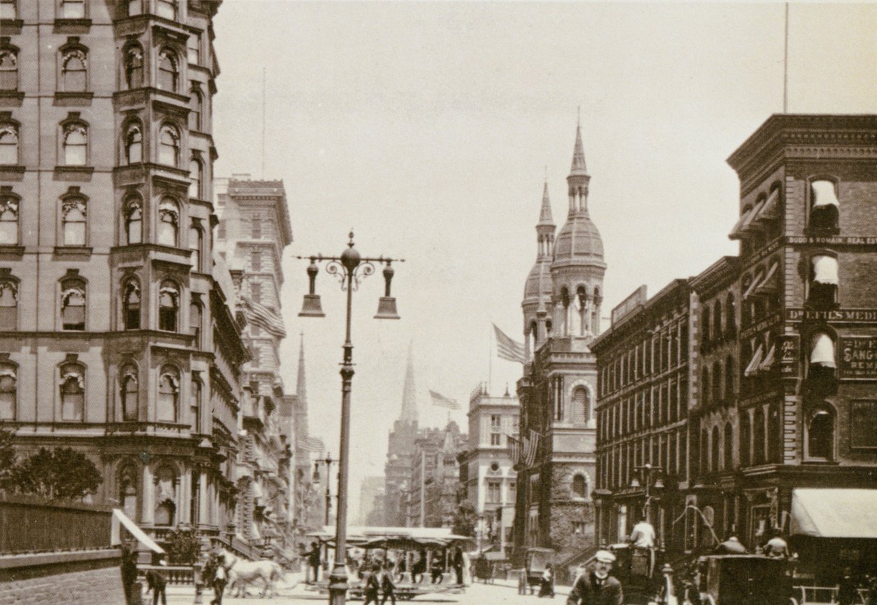 Angolo della 5th Ave. e 42nd St., New York City, 1898 da American Photographer