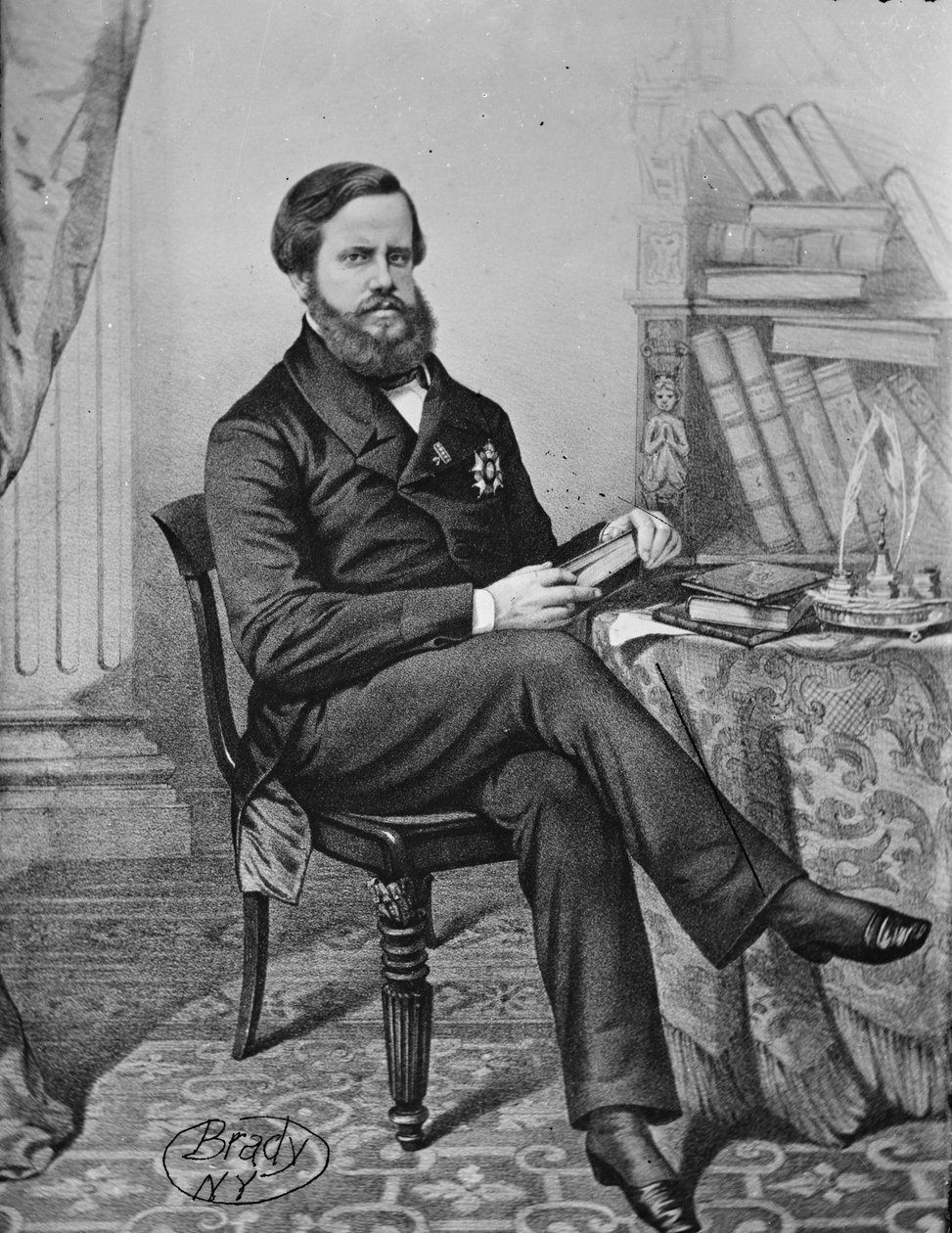 Don Pedro II, Imperatore del Brasile, 1855-65 da American Photographer