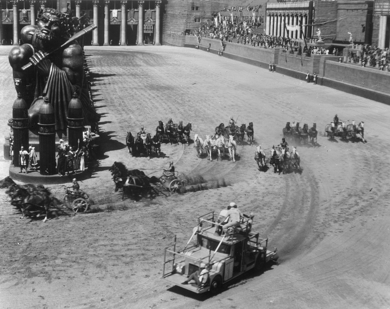 Riprese della corsa delle bighe da 