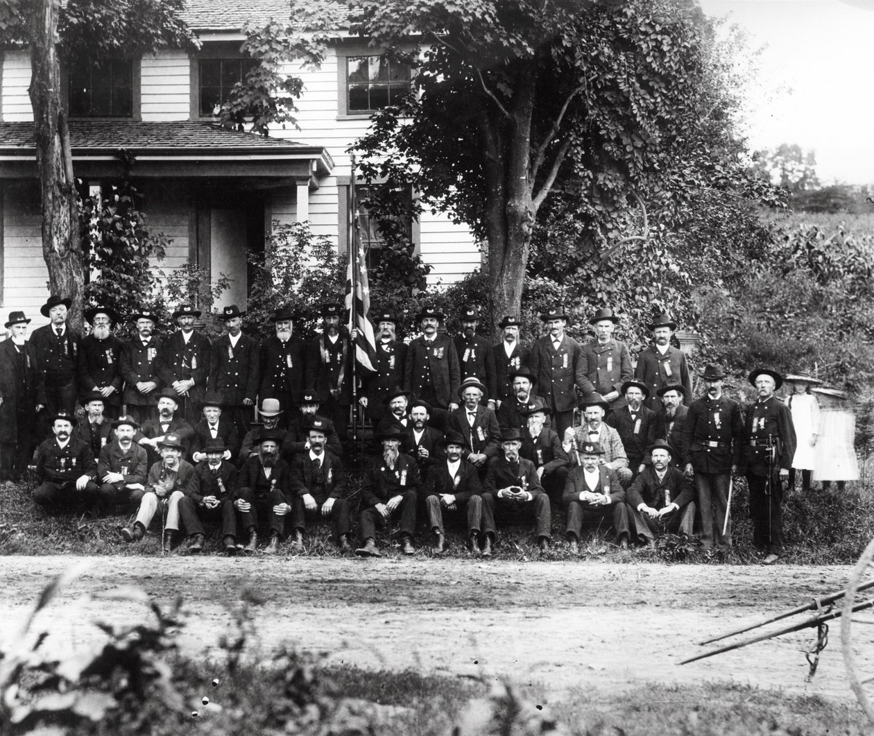 Veterani della Guerra Civile GAR, c.1890 da American Photographer
