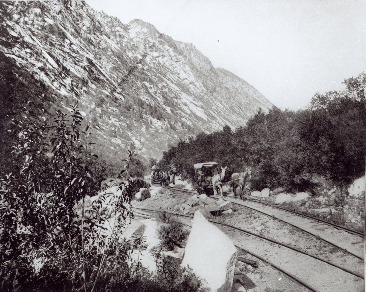 Ferrovia a muli in Nord America, fine XIX secolo da American Photographer