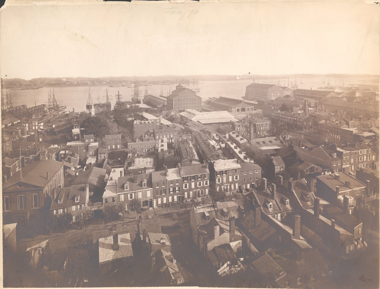 Panorama di Filadelfia, vista est-sudest, gennaio 1870 (stampa all