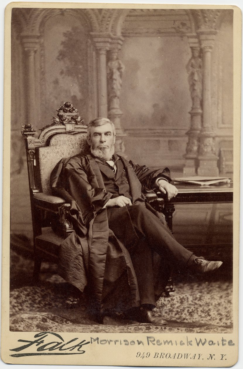 Morrison Remick Waite (1816-88), capo della giustizia degli Stati Uniti da American Photographer