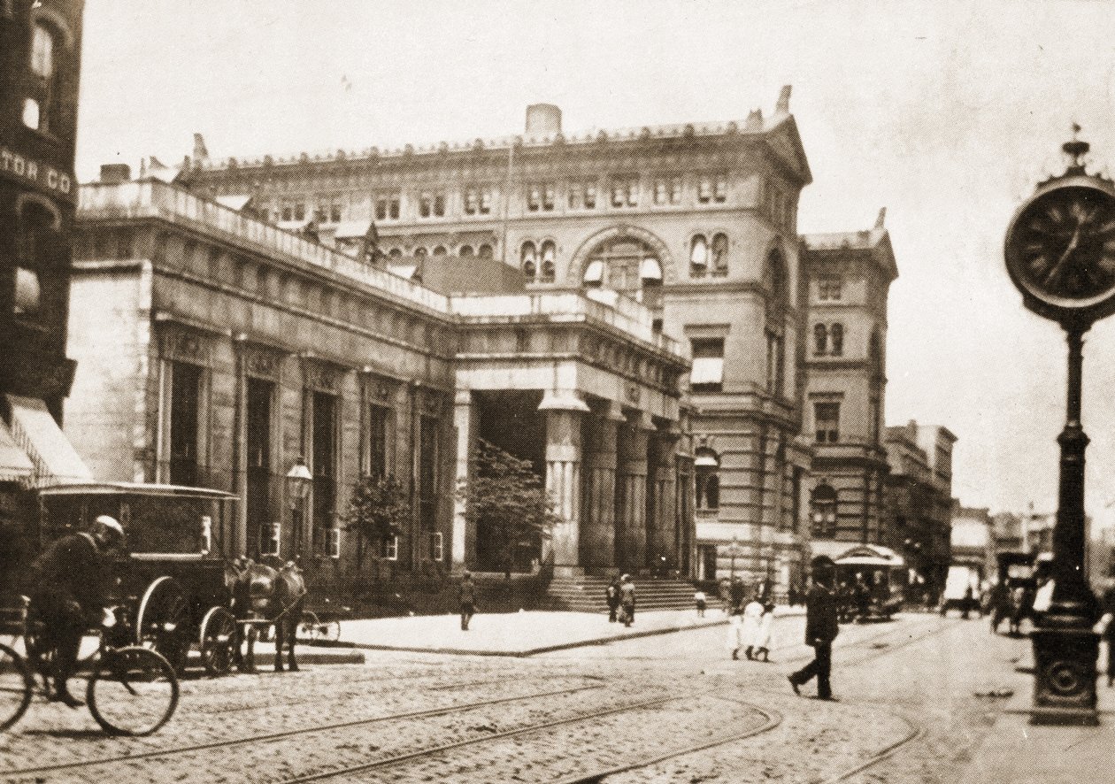 La vecchia prigione Tombs e il Criminal Courts Building, Centre Street, New York City, 1895 da American Photographer