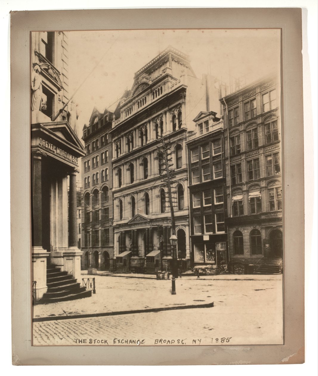 La borsa valori in Broad Street, 1885 da American Photographer