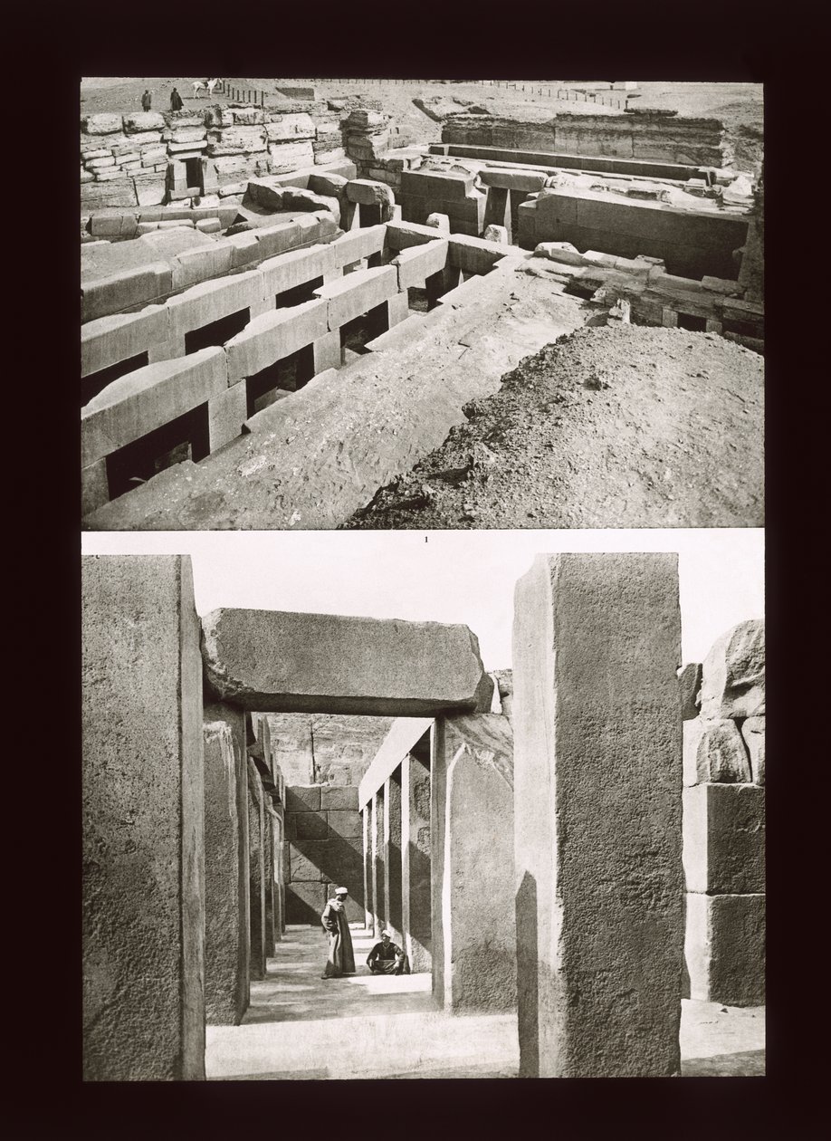Due viste della Piramide a gradoni di Meidum, IV dinastia, Antico Regno da American Photographer