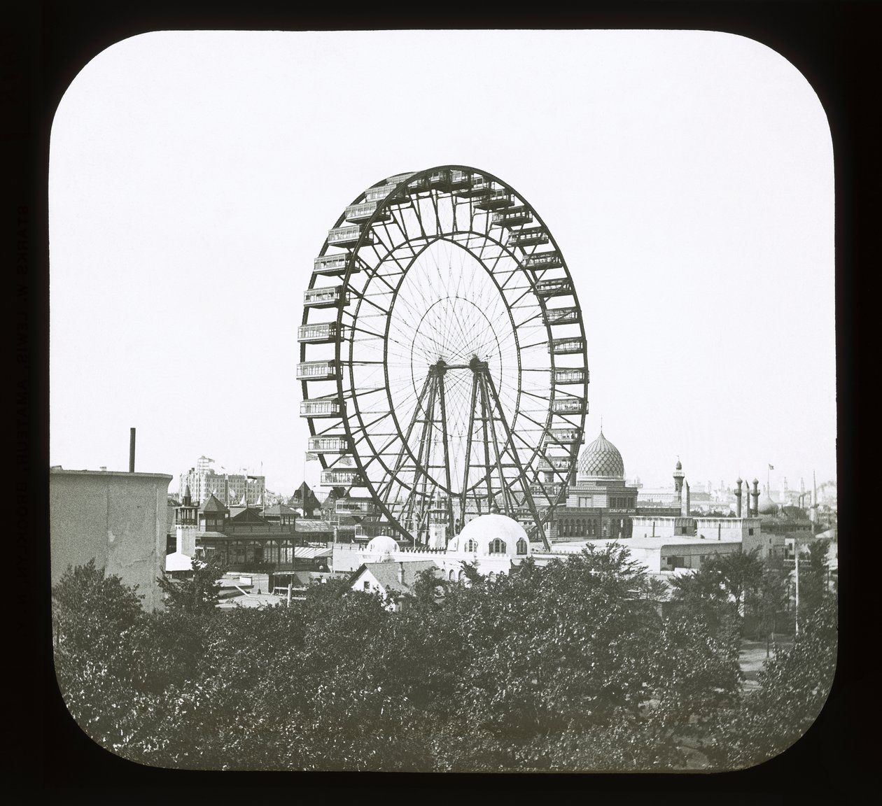 Esposizione Colombiana Mondiale: Ruota panoramica, Chicago, 1893 da American Photographer
