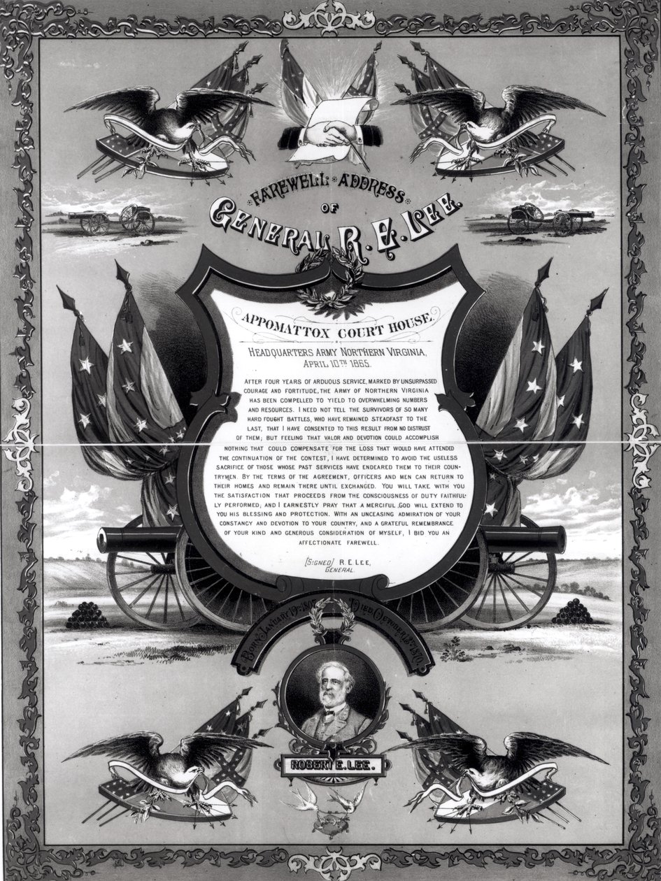 Discorso di Addio del Generale Robert E. Lee, pubblicato da Burk e McFetridge, 1883 da American School