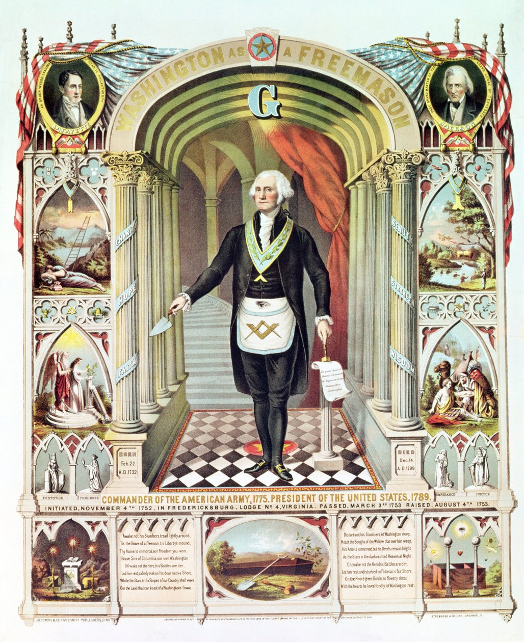 George Washington come massone da American School
