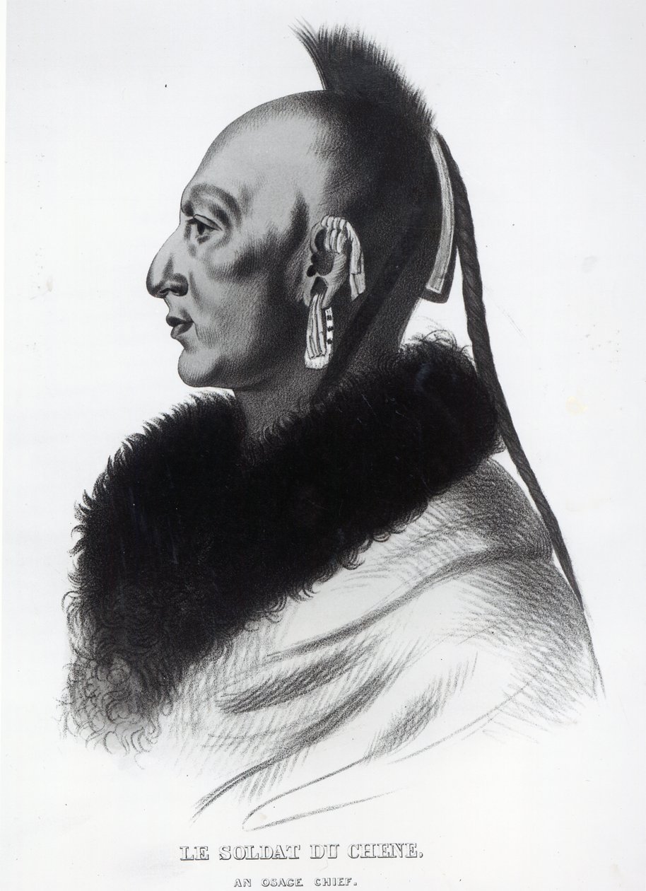 Le Soldat du Chene, un capo Osage da American School