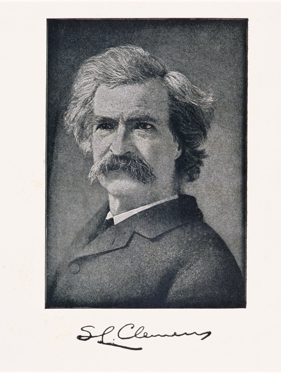 Mark Twain (pseudonimo di Samuel Langhorne Clemens) (1835-1910) da American School