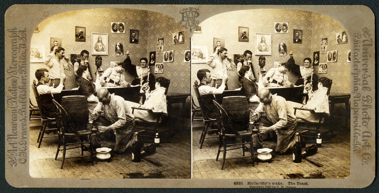 McCarthys Wake (Parte 2), 1899 (stereografia) da American School