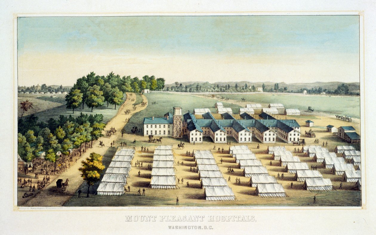 Ospedali di Mount Pleasant, Washington, D.C., pub. 1862 da American School