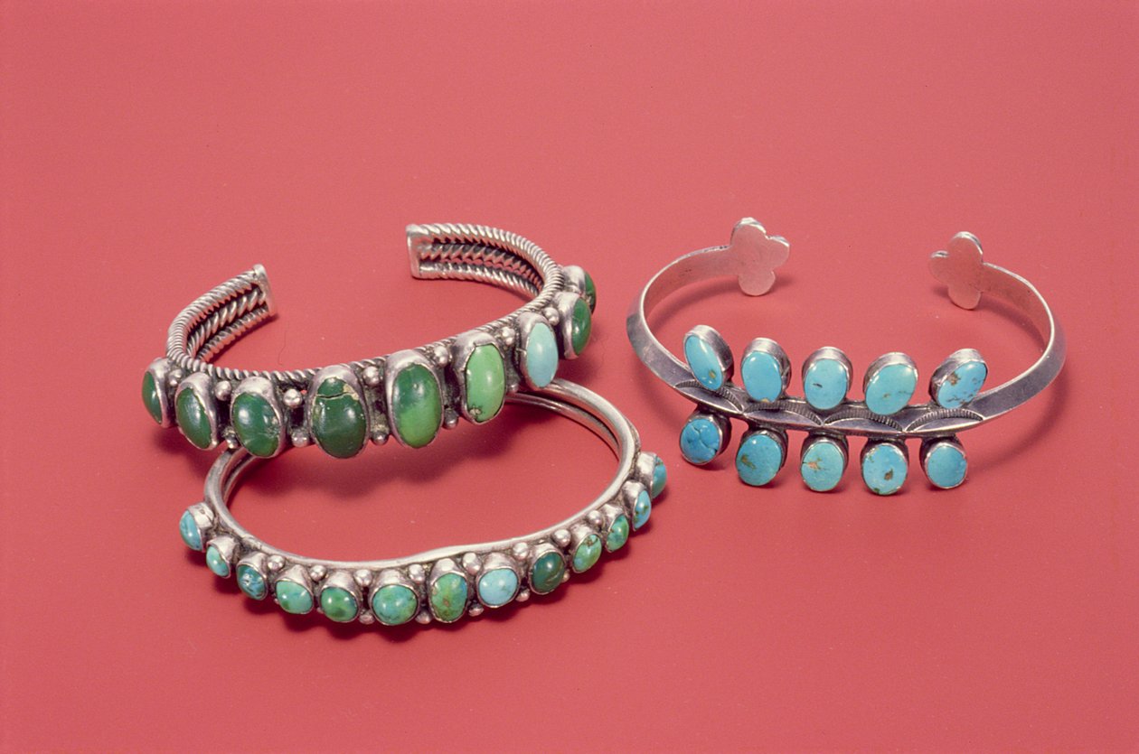 Braccialetti Navajo (argento e turchese) da American School