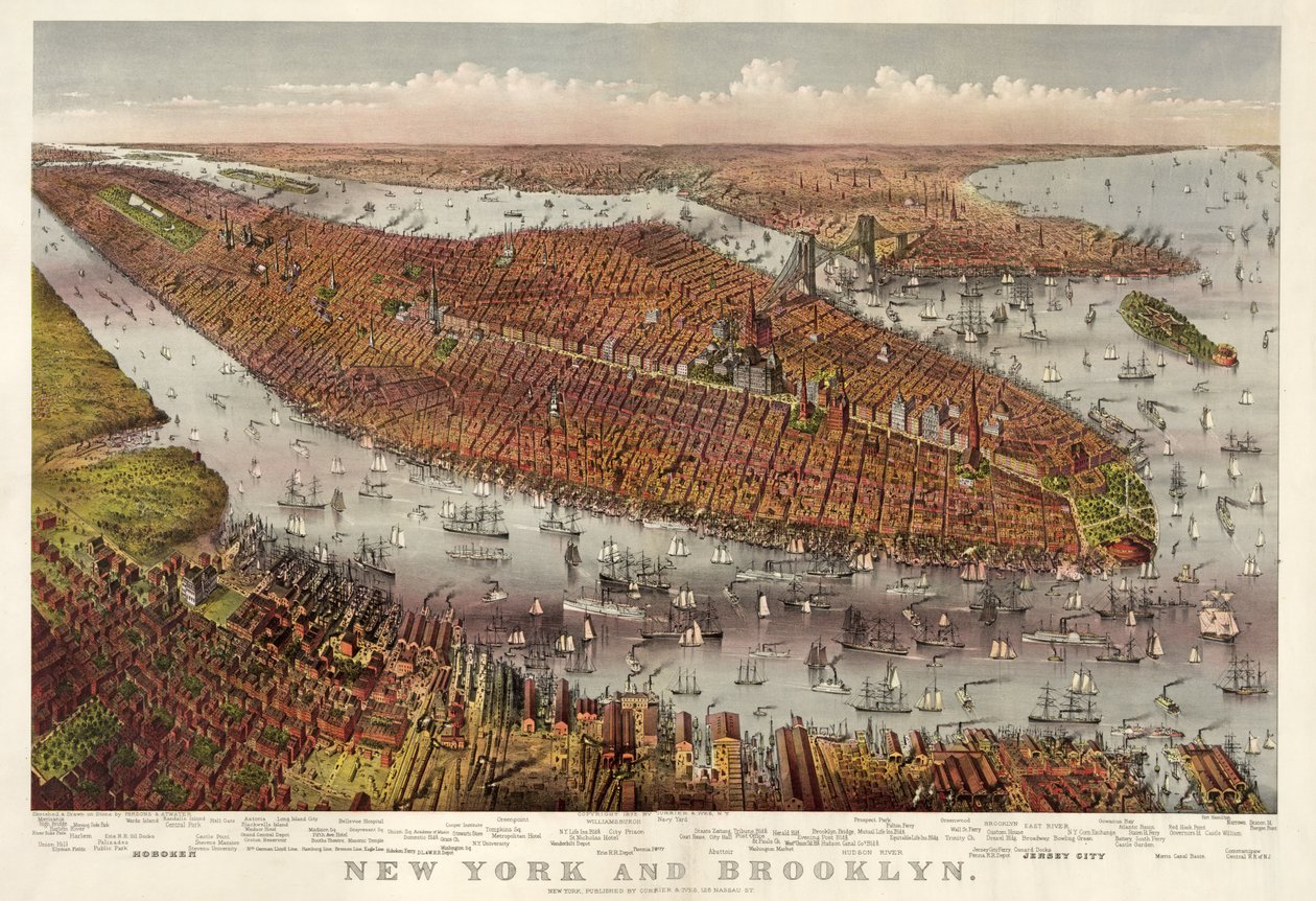 New York e Brooklyn, pub. 1875 da American School