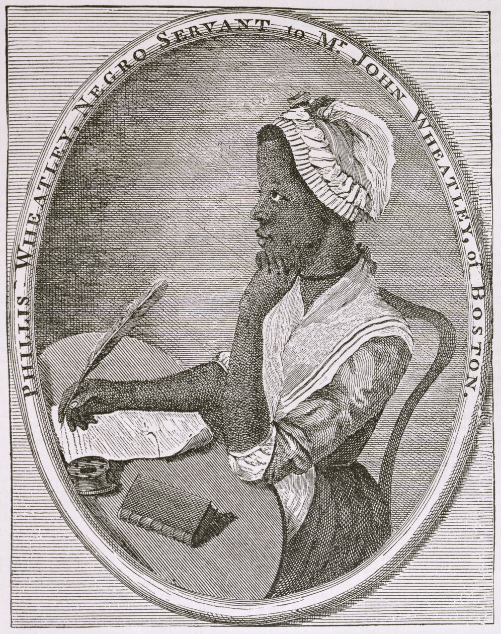 Ritratto di Phillis Wheatley da American School