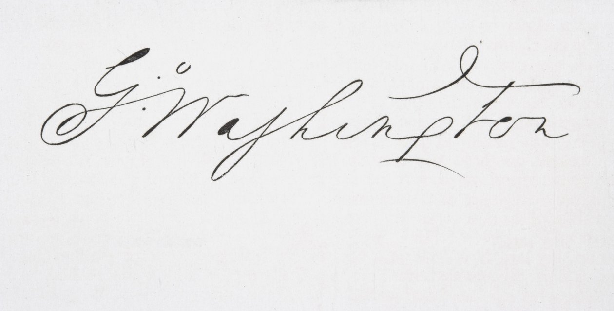 Firma di George Washington da American School