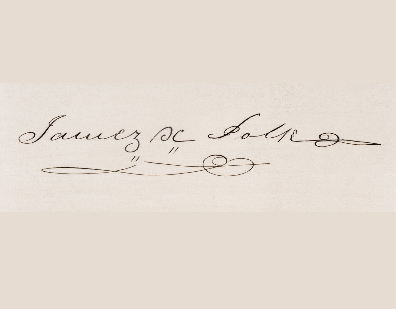 Firma di James Knox Polk da American School