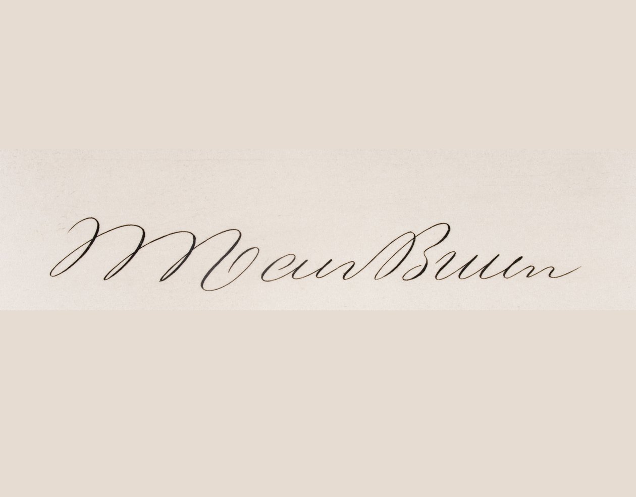 Firma di Martin van Buren da American School